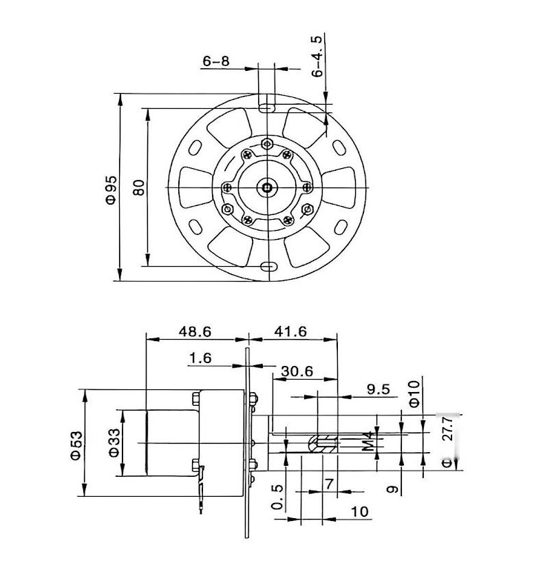 VRB dimensional drawing