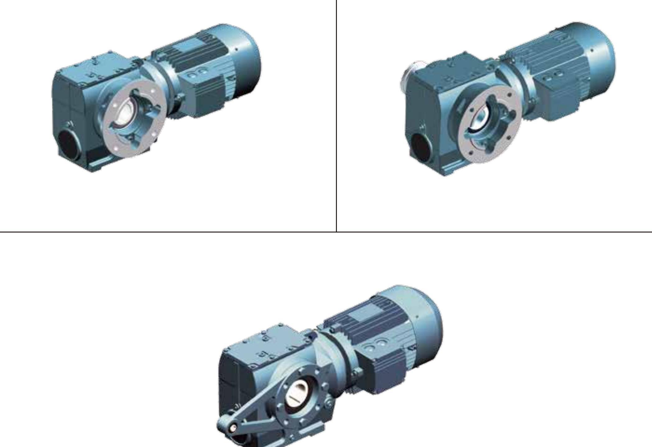 SC Helical-Worm Geared Reducer parts diagram